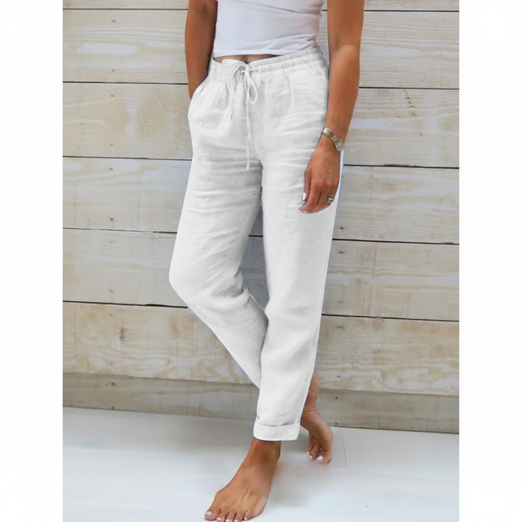 Isla | Relaxed Fit Linen Joggers