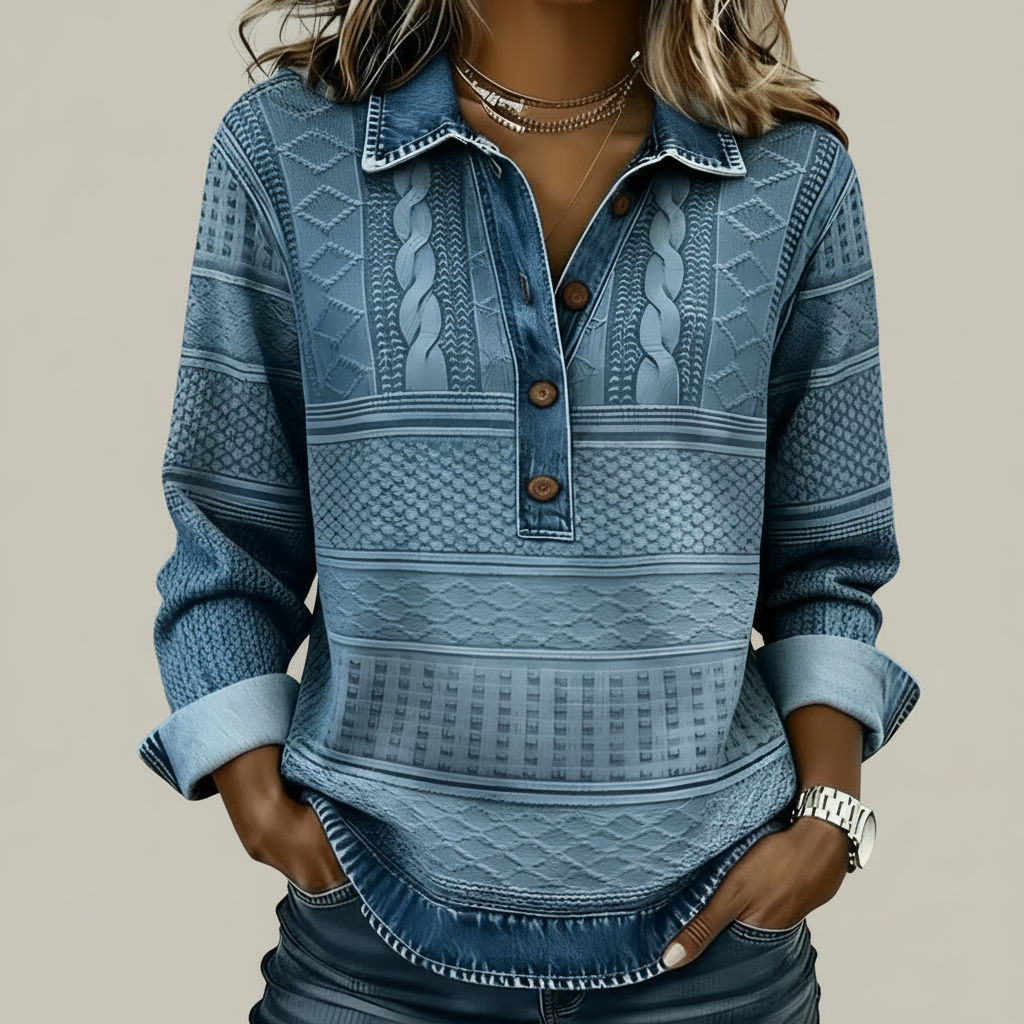 Sabbie™ Half-Button Collared Sweatshirt