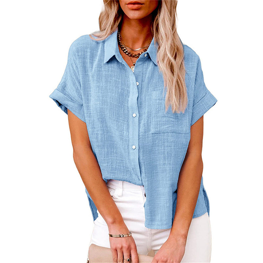 Women’s Lightweight Cotton Linen Blouse