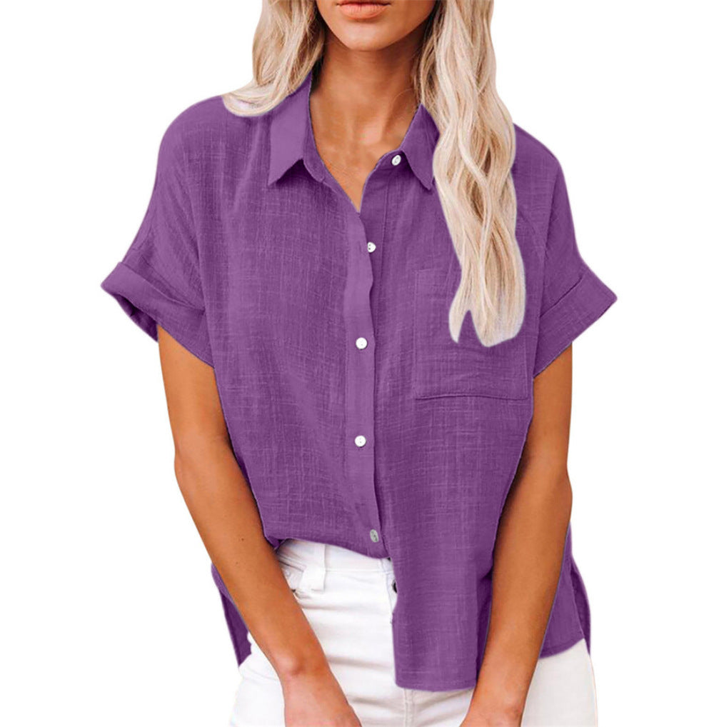 Women’s Lightweight Cotton Linen Blouse