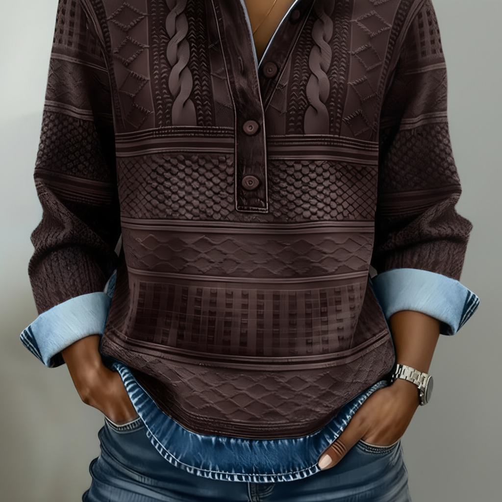 Sabbie™ Half-Button Collared Sweatshirt