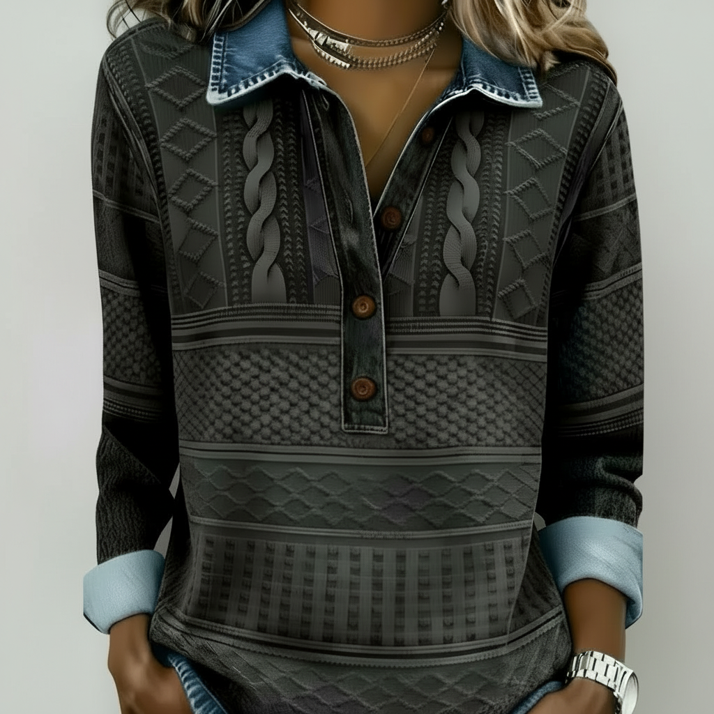 Sabbie™ Half-Button Collared Sweatshirt