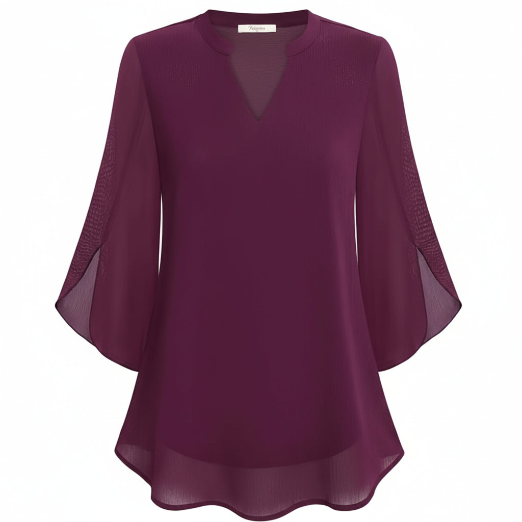 Rosely - Double Layers Chiffon Blouse