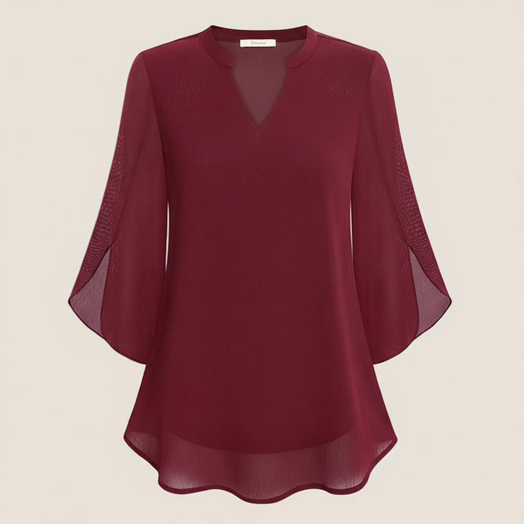 Rosely - Double Layers Chiffon Blouse