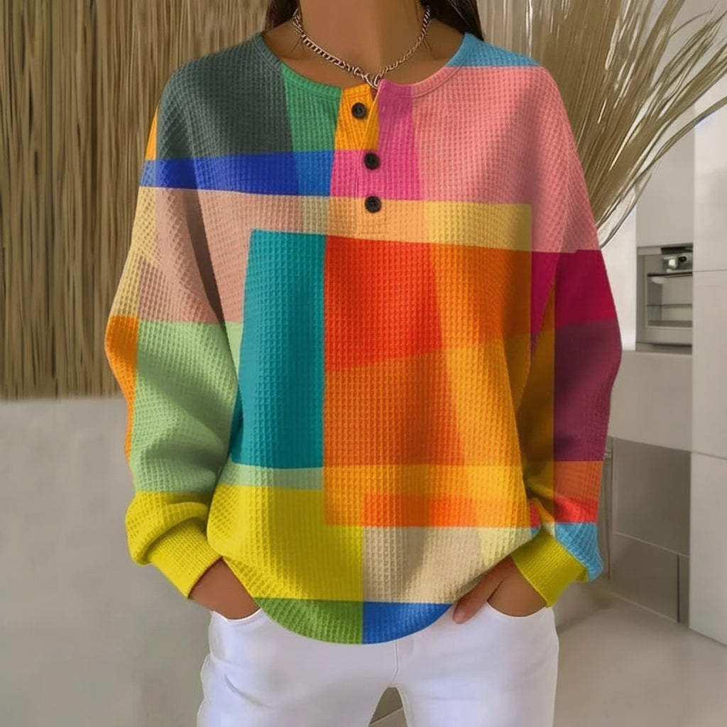 Vintage Colour Block Sweatshirt