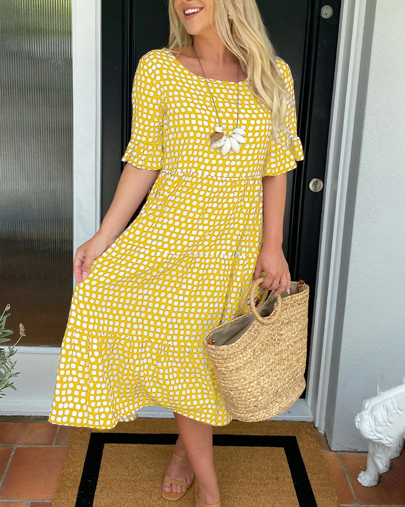 Amara | Floral Summer Midi Dress