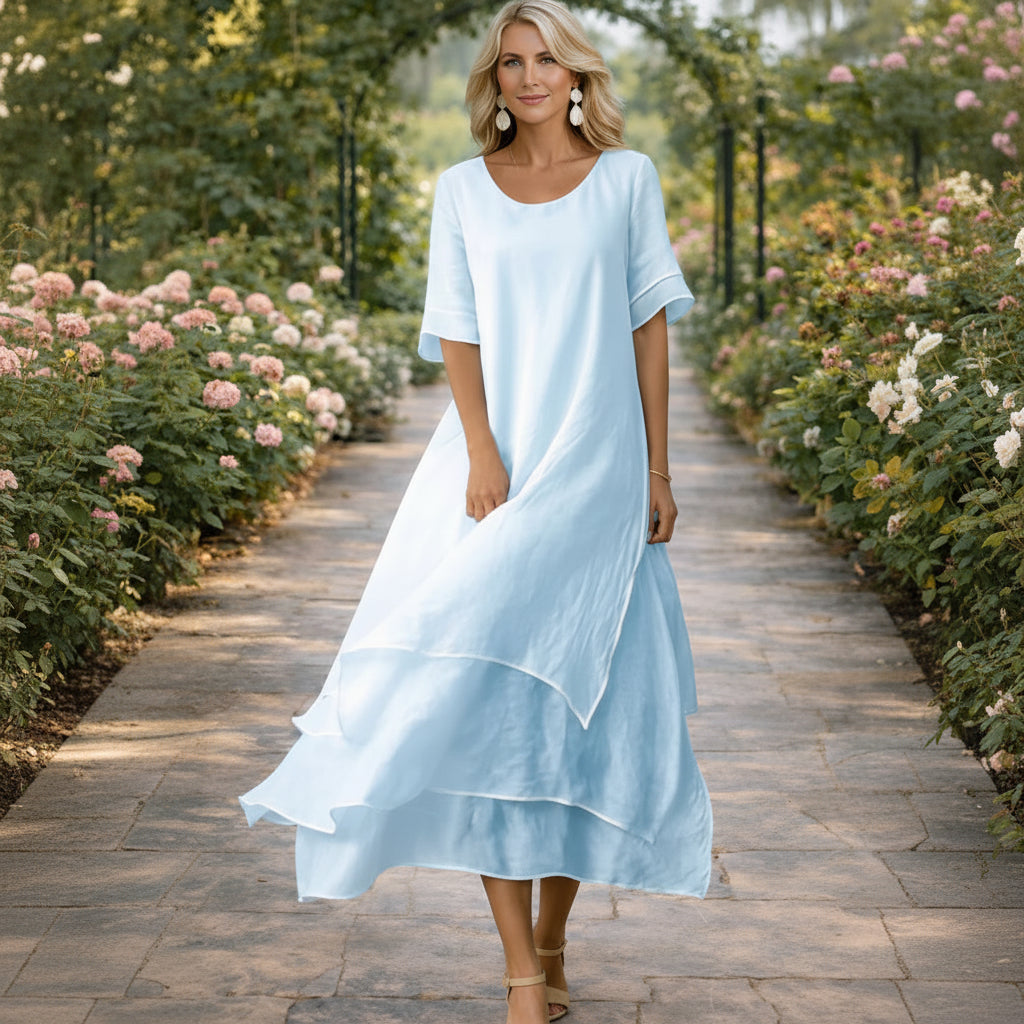 Aria Fluid Tiered Maxi Dress