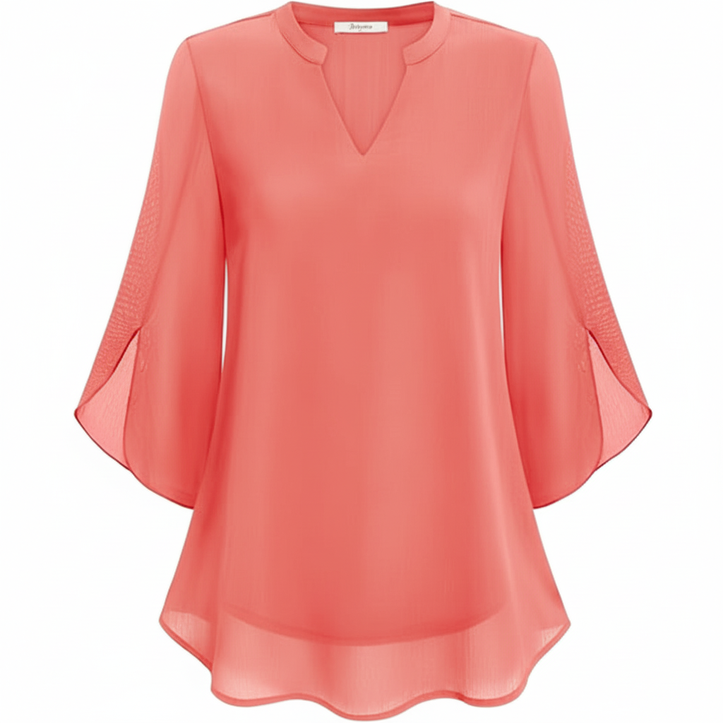 Rosely - Double Layers Chiffon Blouse