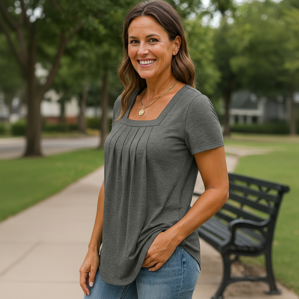 Colleen | Pleated Comfort Top - Everyday confidence (S-5XL)