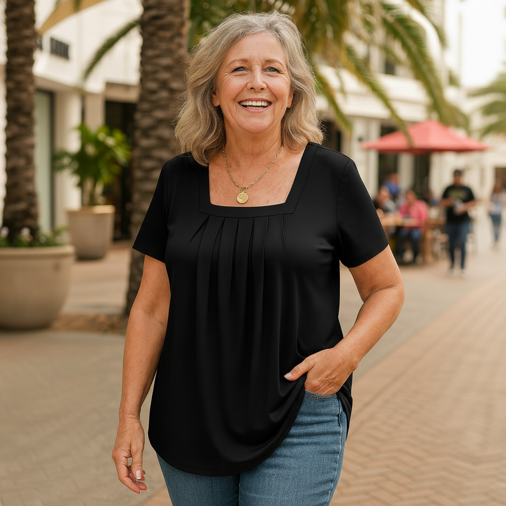 Colleen | Pleated Comfort Top - Everyday confidence (S-5XL)