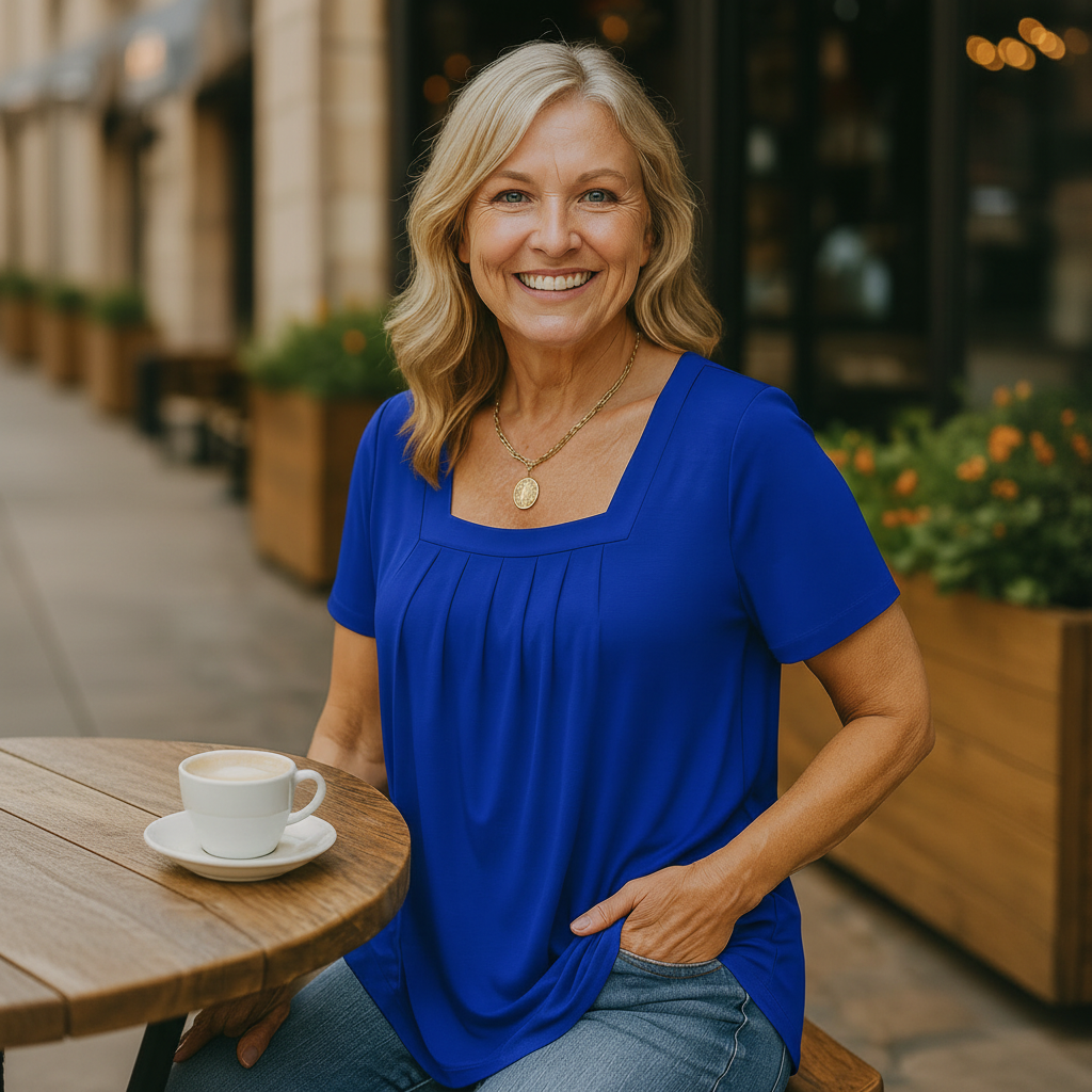 Colleen | Pleated Comfort Top - Everyday confidence (S-5XL)