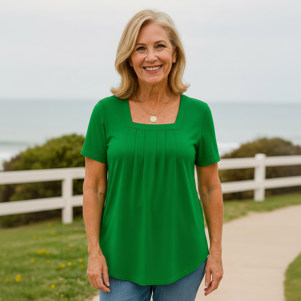 Colleen | Pleated Comfort Top - Everyday confidence (S-5XL)