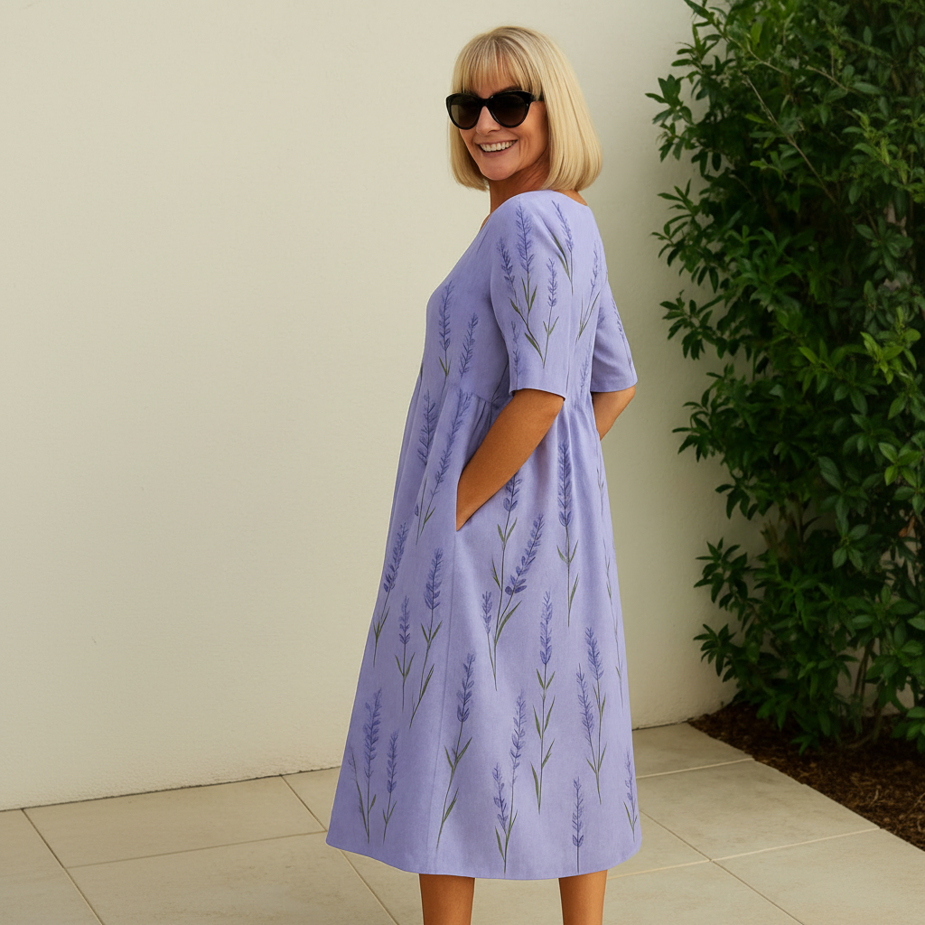 Eliza | Relaxed Midi Dress - Effortless Elegance, Everyday Comfort