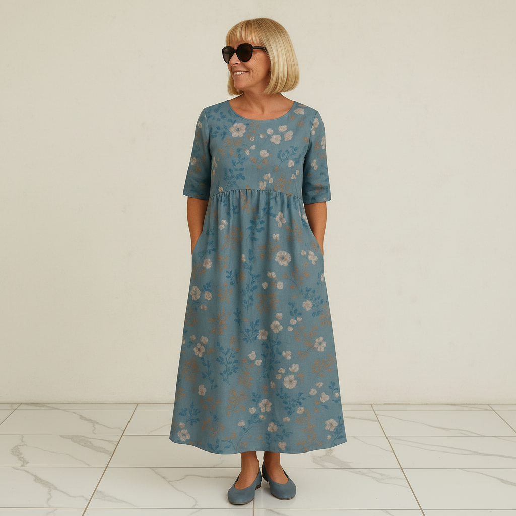 Eliza | Relaxed Midi Dress - Effortless Elegance, Everyday Comfort