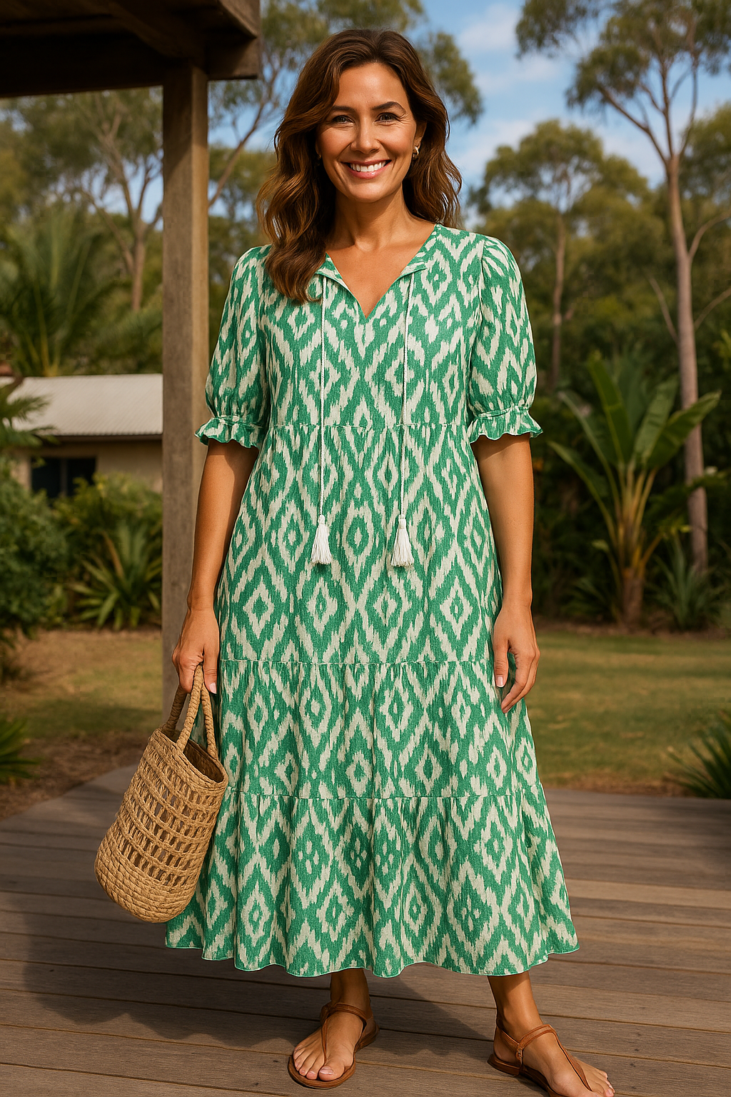 Elviera| Boho Tummy Coverage Dress