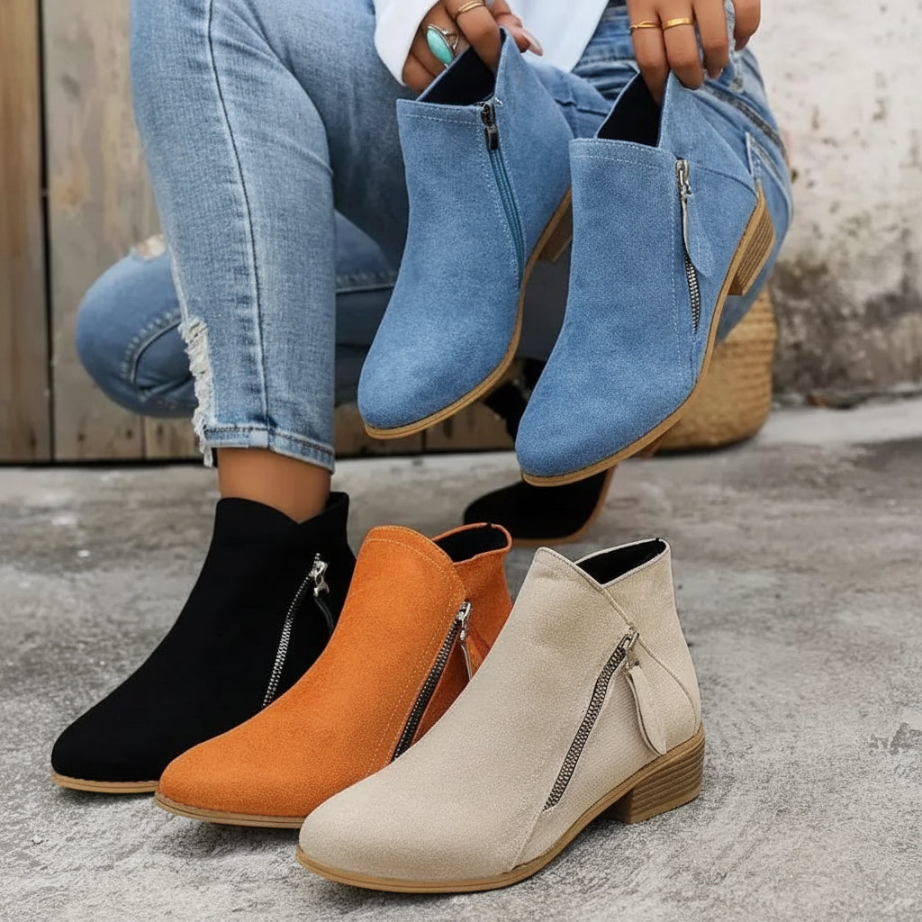Ergonomic Ankle Boots for Women – Stylish Comfort & Support