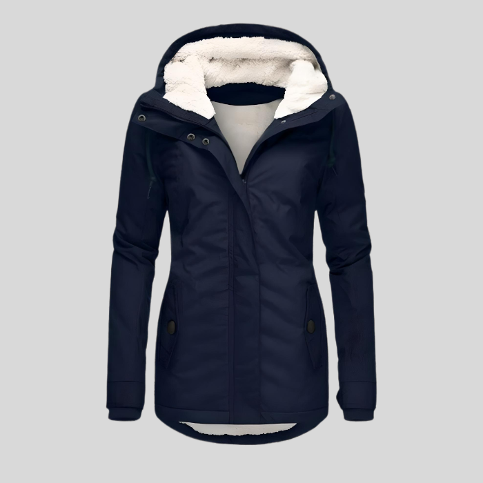 Liora | Long Jacket with Hood and Lining