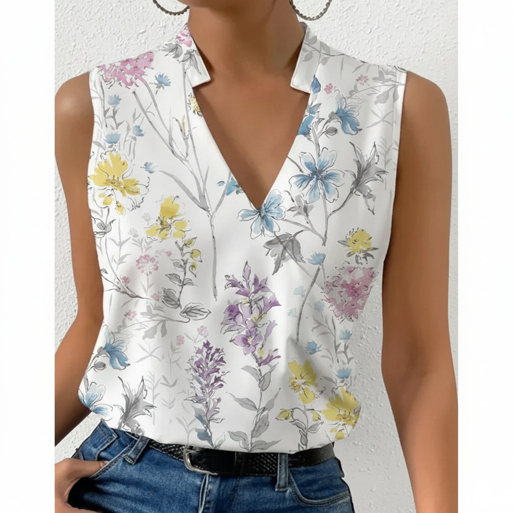 Women’s V-Neck Summer Top | Casual