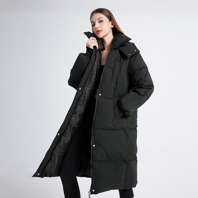 GRACE™ - Classic Hooded Long Puffer Coat