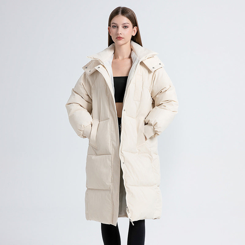GRACE™ - Classic Hooded Long Puffer Coat