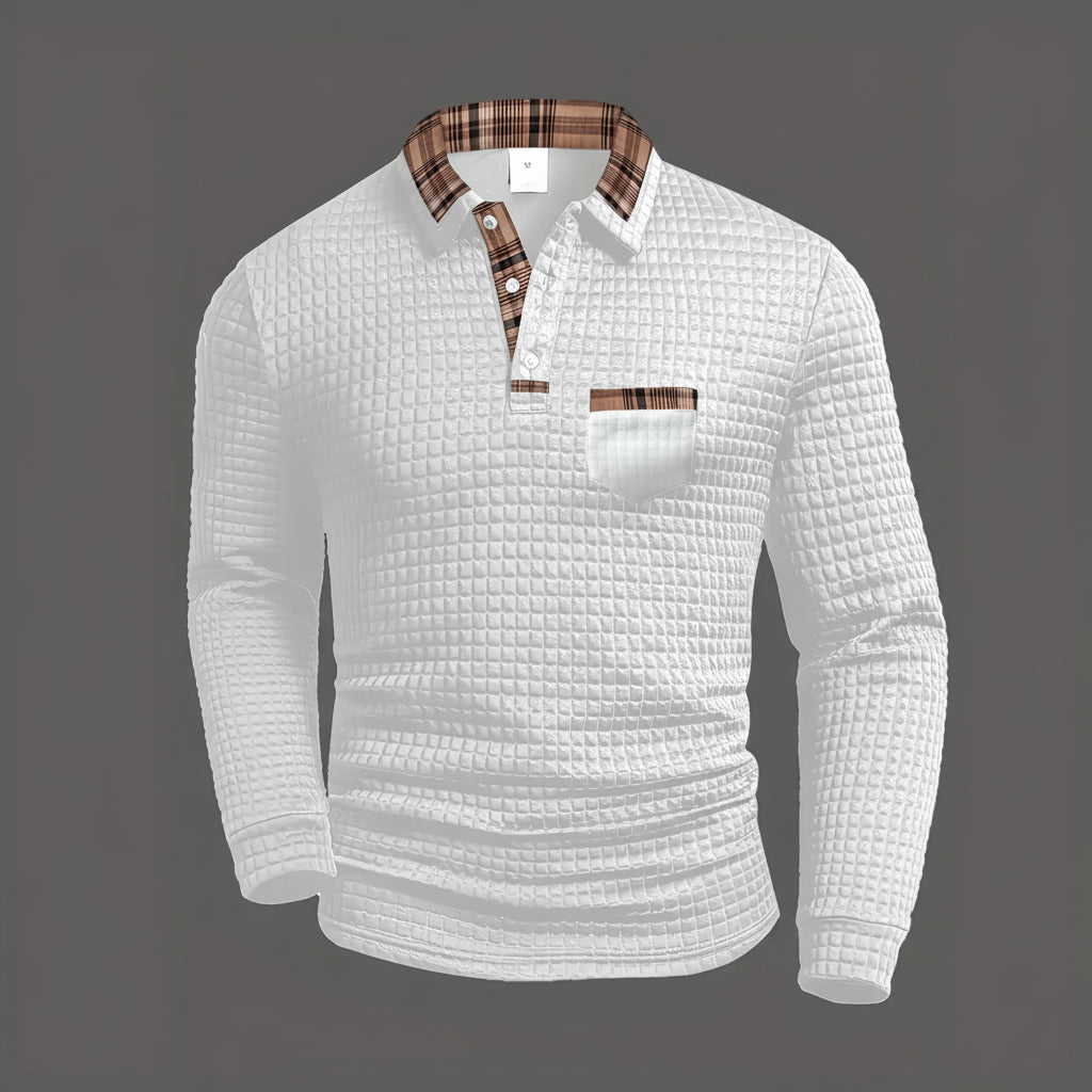 BEEKMAN™ | Men's Checked Pattern Polo Shirt