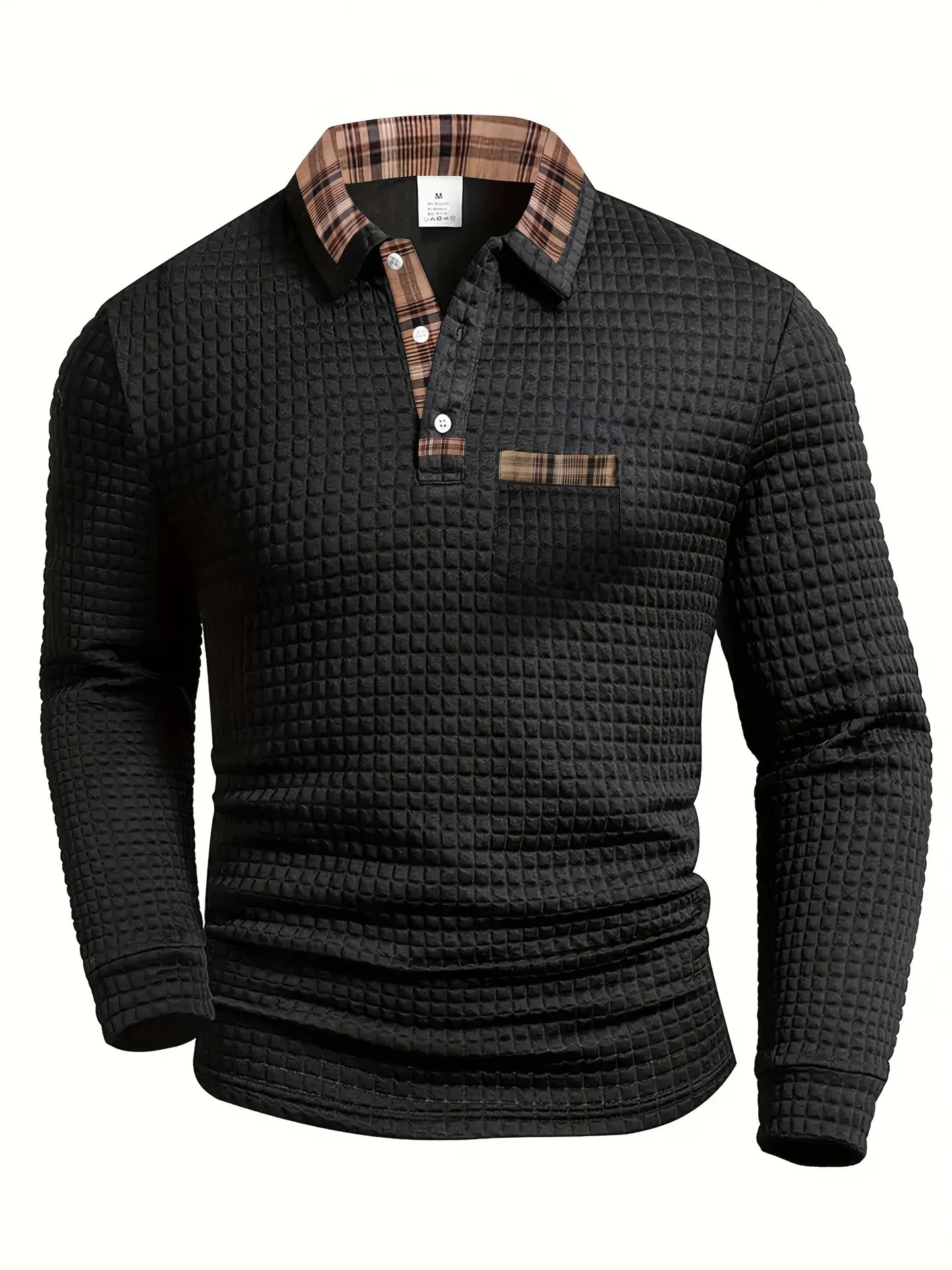BEEKMAN™ | Men's Checked Pattern Polo Shirt