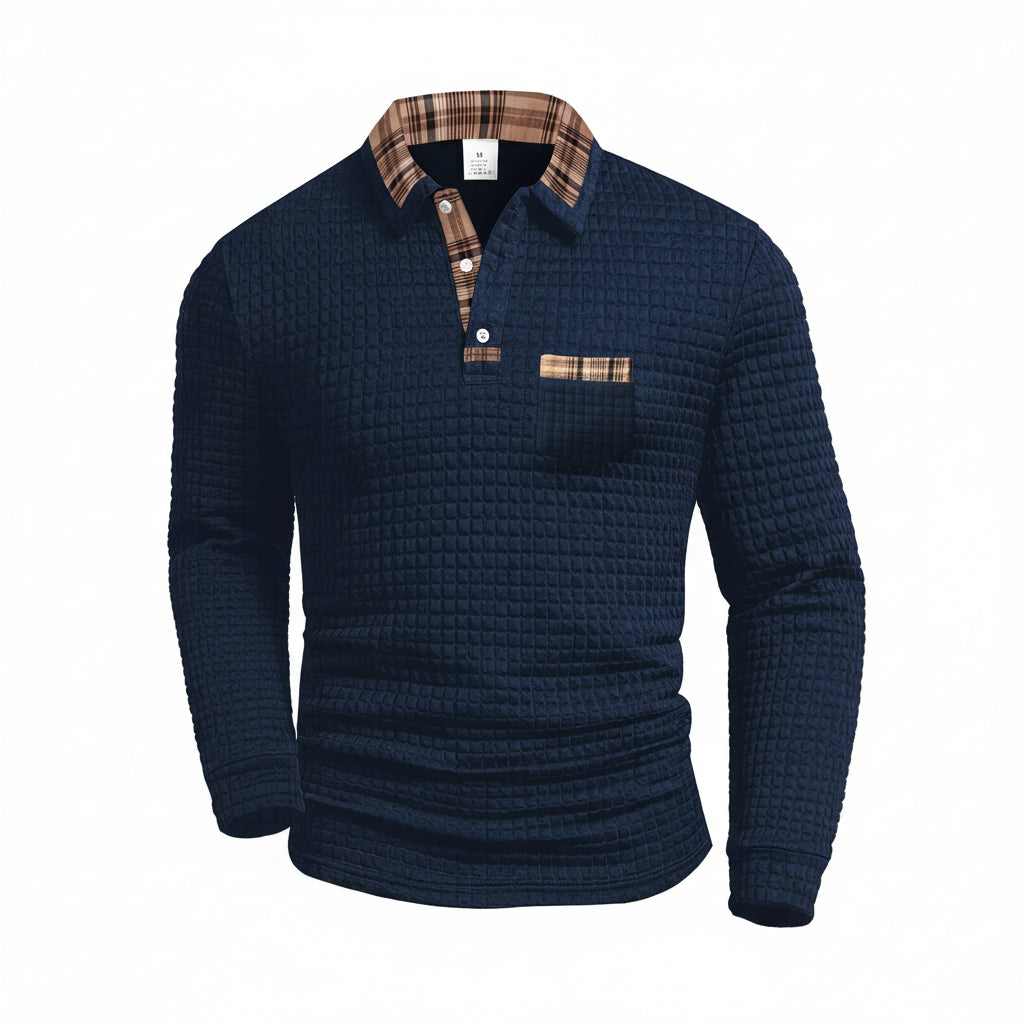 BEEKMAN™ | Men's Checked Pattern Polo Shirt