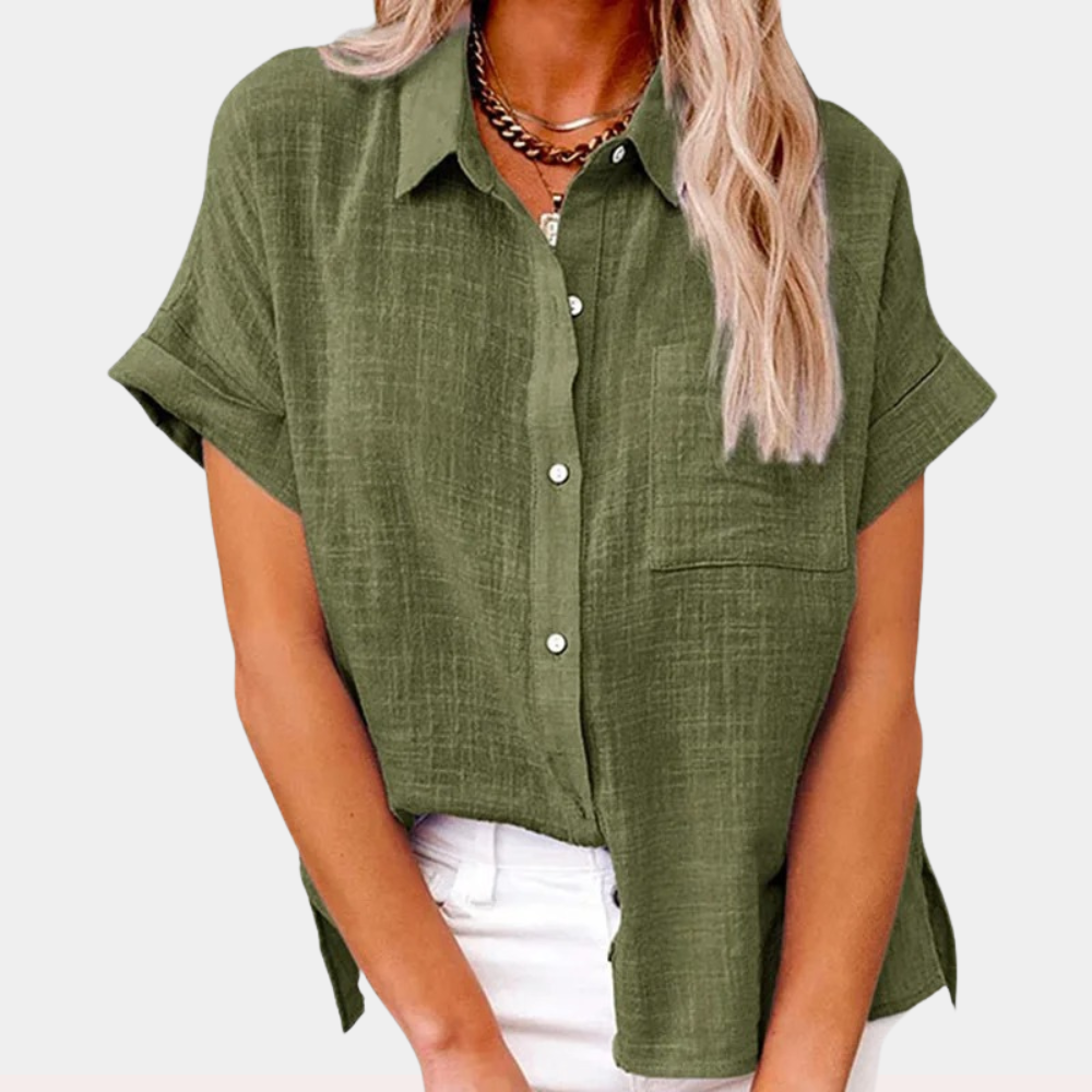 Women’s Lightweight Cotton Linen Blouse