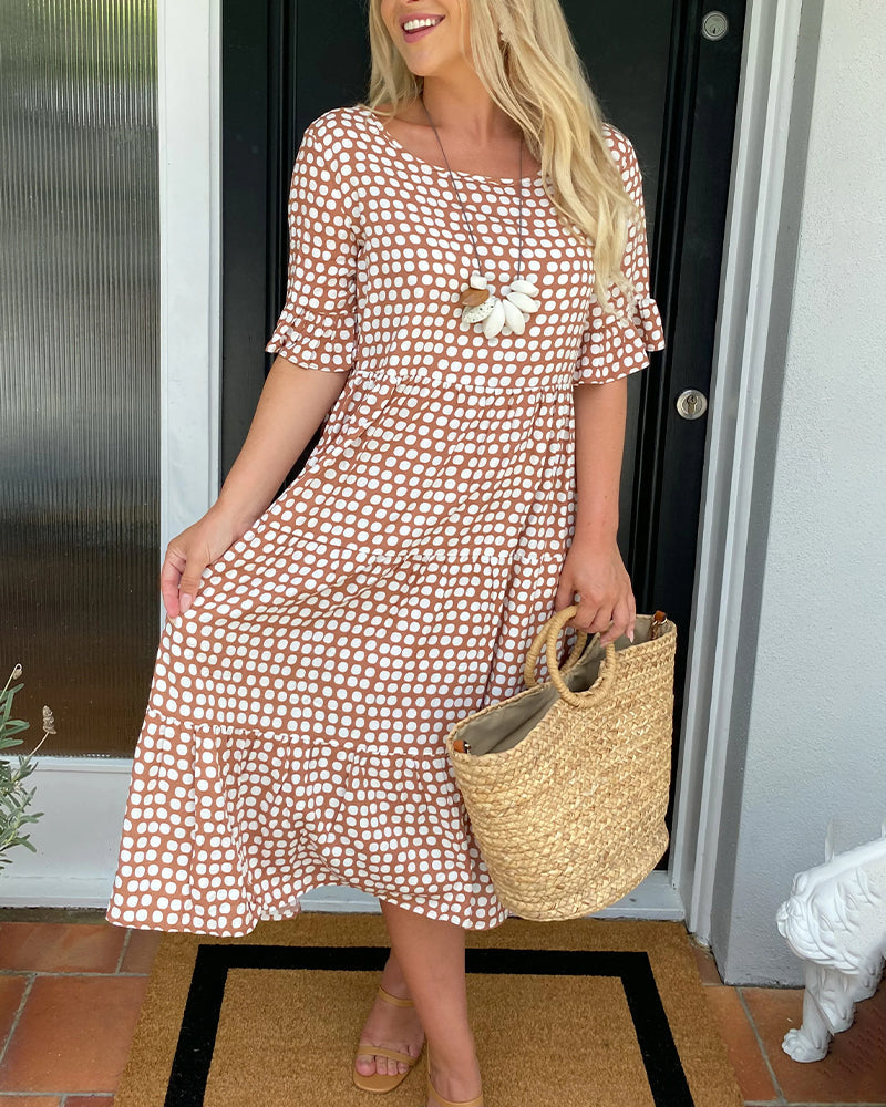 Amara | Floral Summer Midi Dress