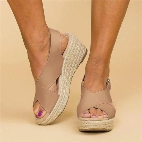 Comfortable Orthopedic Wedge Espadrilles - Clara