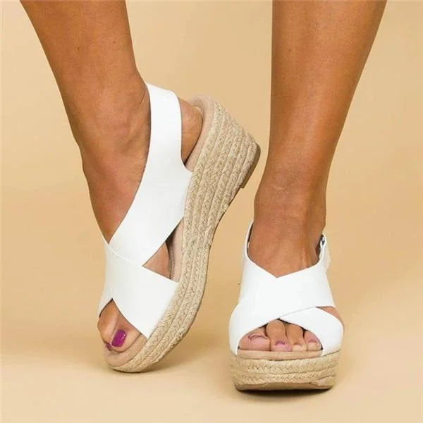 Comfortable Orthopedic Wedge Espadrilles - Clara