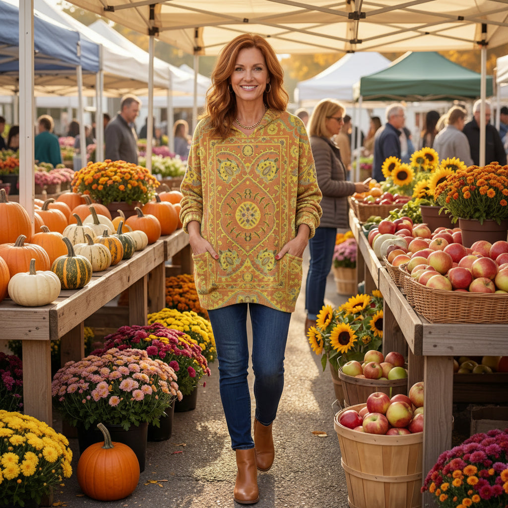 Seraphina Retro Hooded Knit Tunic