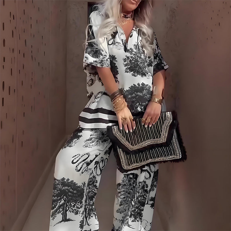 Bondi Belle V-Neck Two-Piece Set