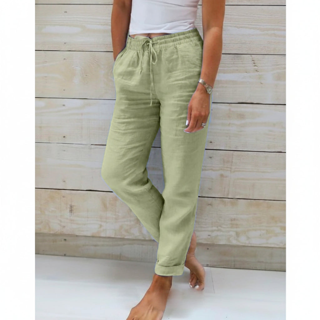 Isla | Relaxed Fit Linen Joggers