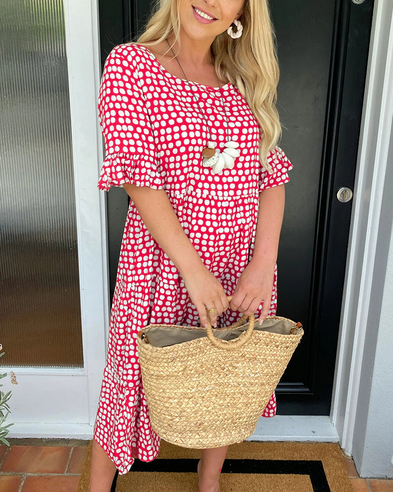 Amara | Floral Summer Midi Dress