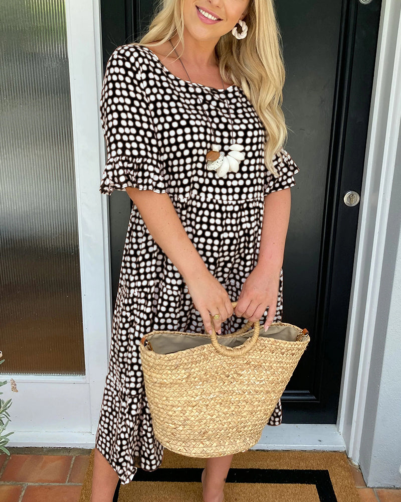 Amara | Floral Summer Midi Dress