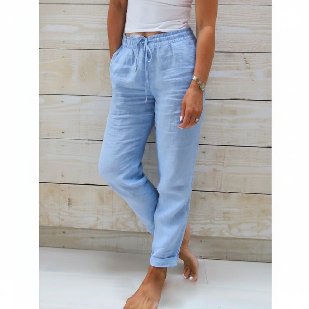 Isla | Relaxed Fit Linen Joggers