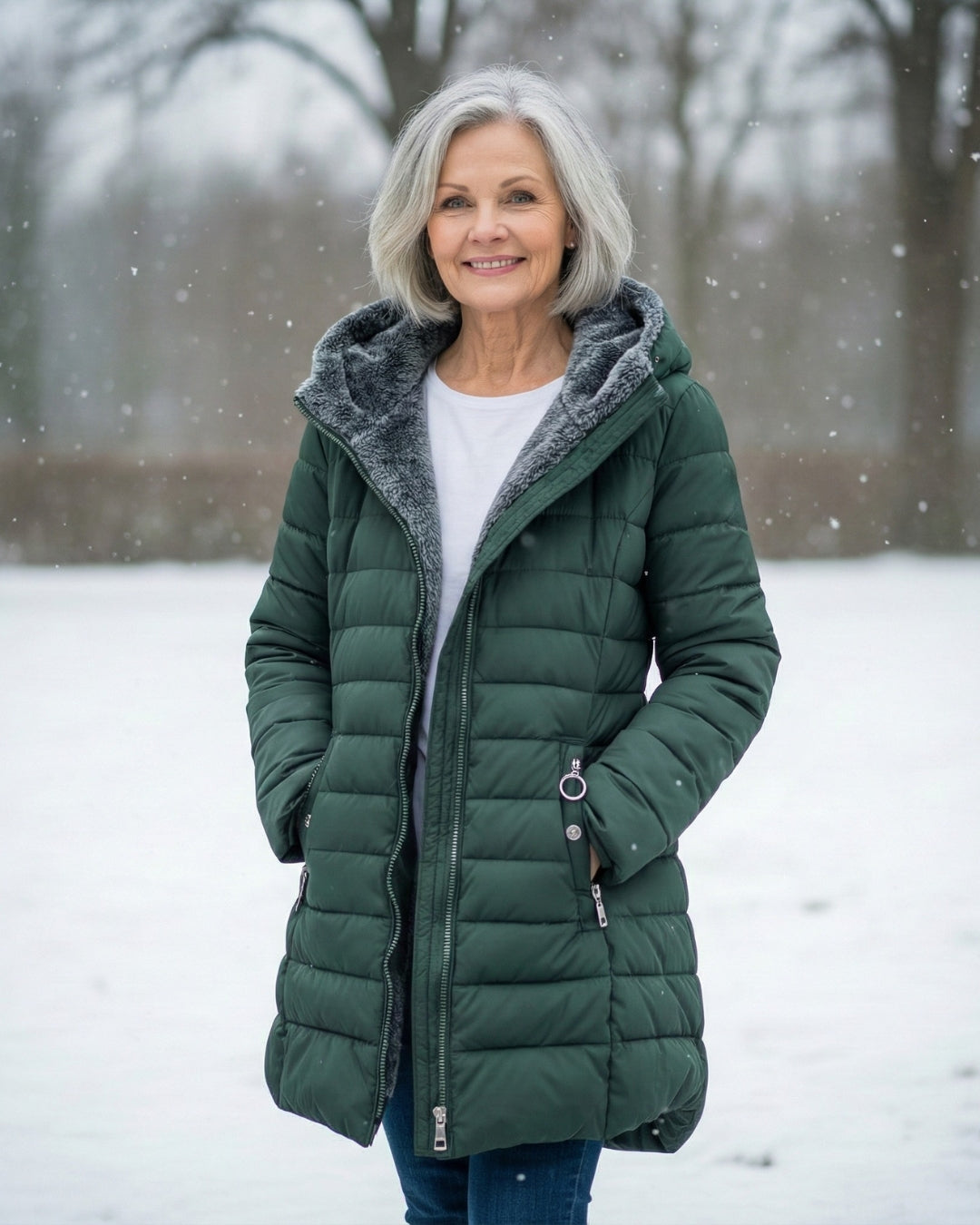 Julie | Fleece Lined Puffer Coat
