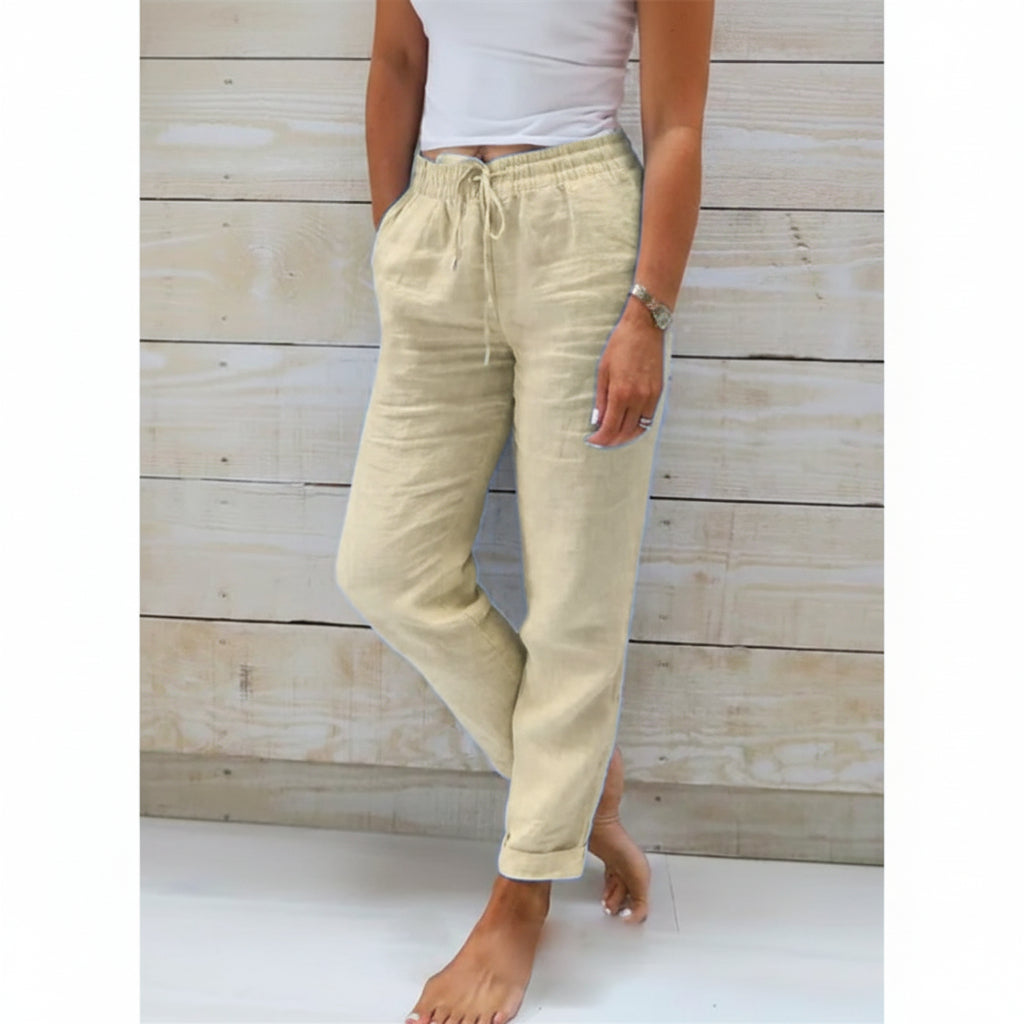 Isla | Relaxed Fit Linen Joggers