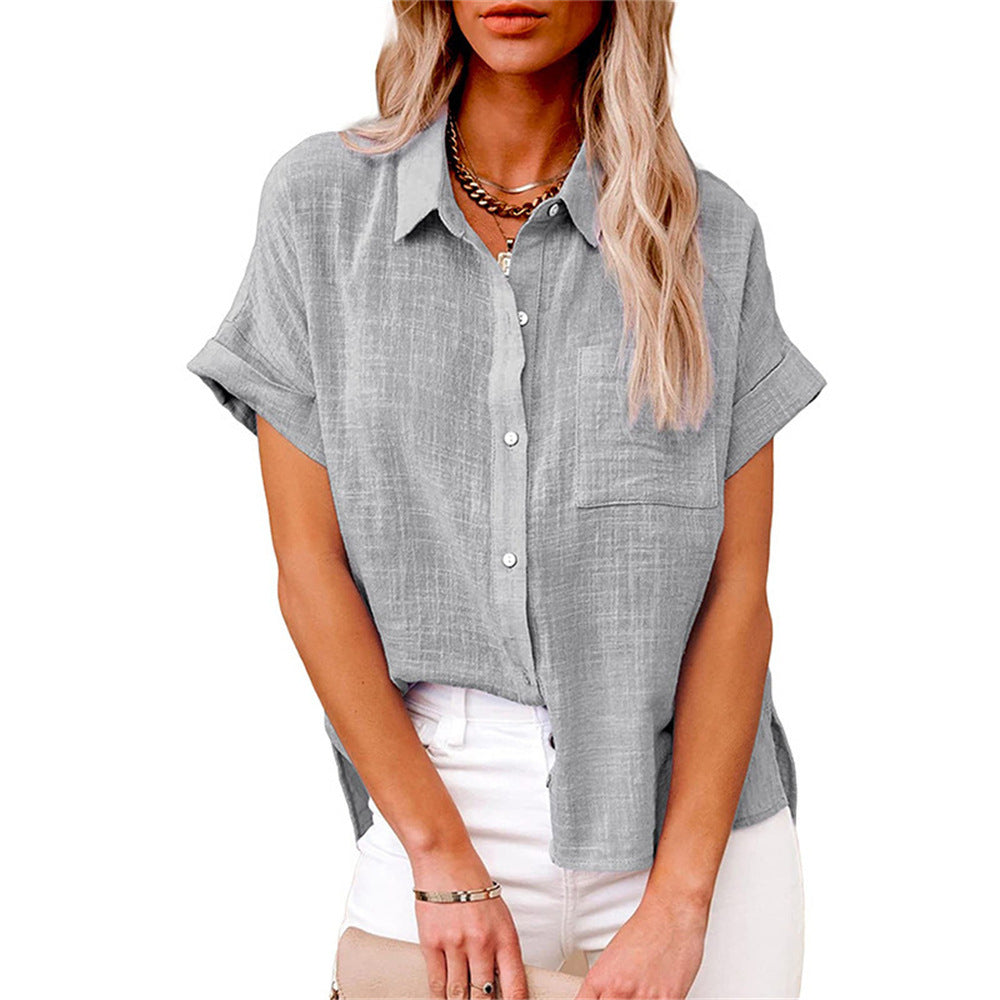 Women’s Lightweight Cotton Linen Blouse