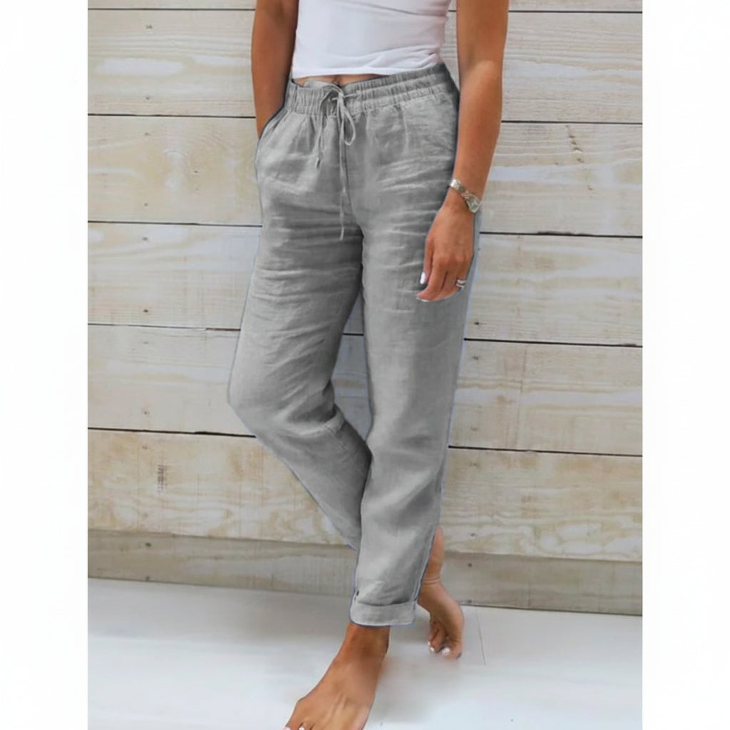 Isla | Relaxed Fit Linen Joggers