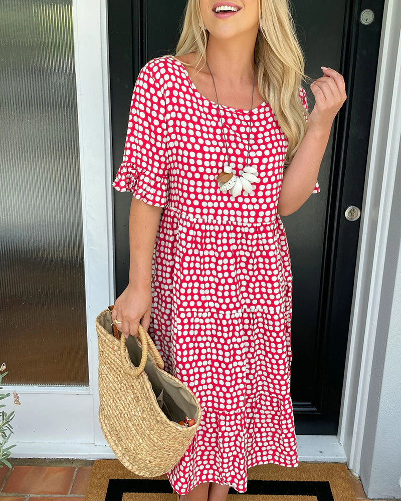 Amara | Floral Summer Midi Dress