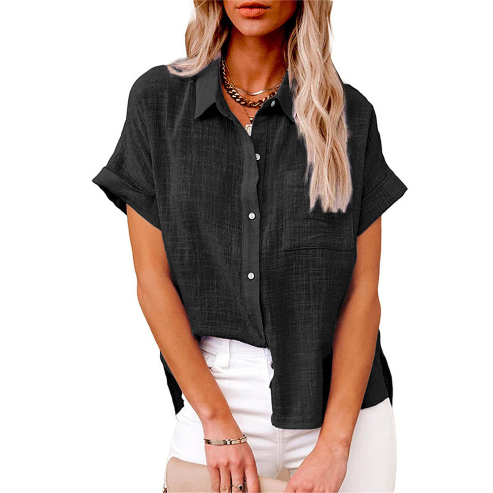 Women’s Lightweight Cotton Linen Blouse