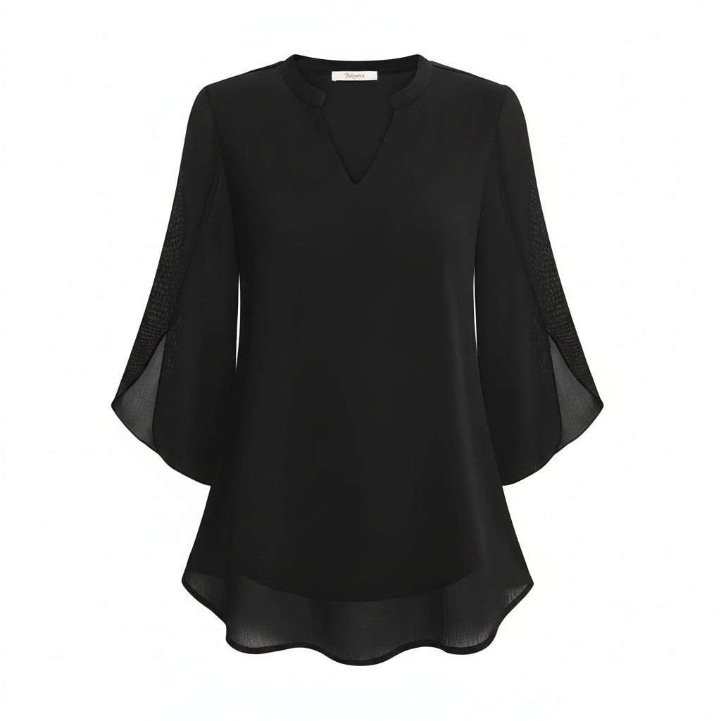 Rosely - Double Layers Chiffon Blouse