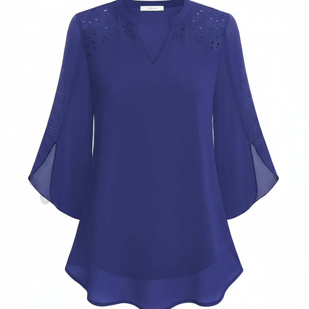 Rosely - Double Layers Chiffon Blouse
