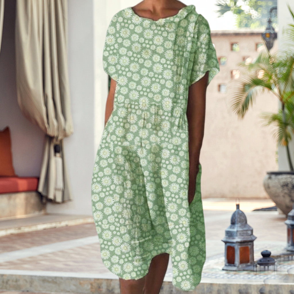 Sunflower Short Sleeve Dress