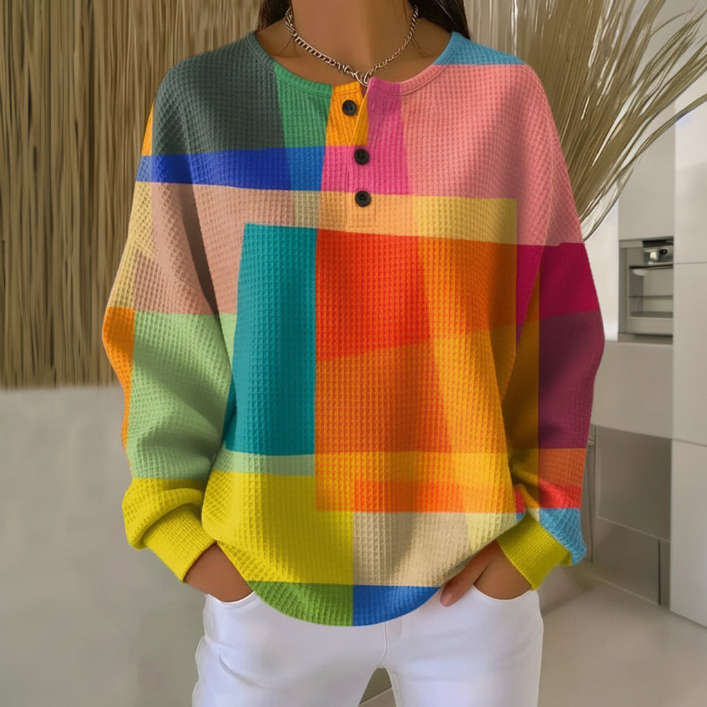 Vintage Colour Block Sweatshirt