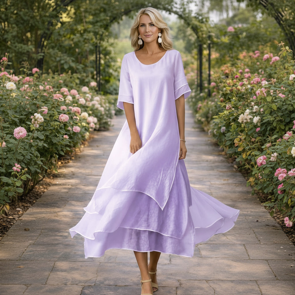Aria Fluid Tiered Maxi Dress