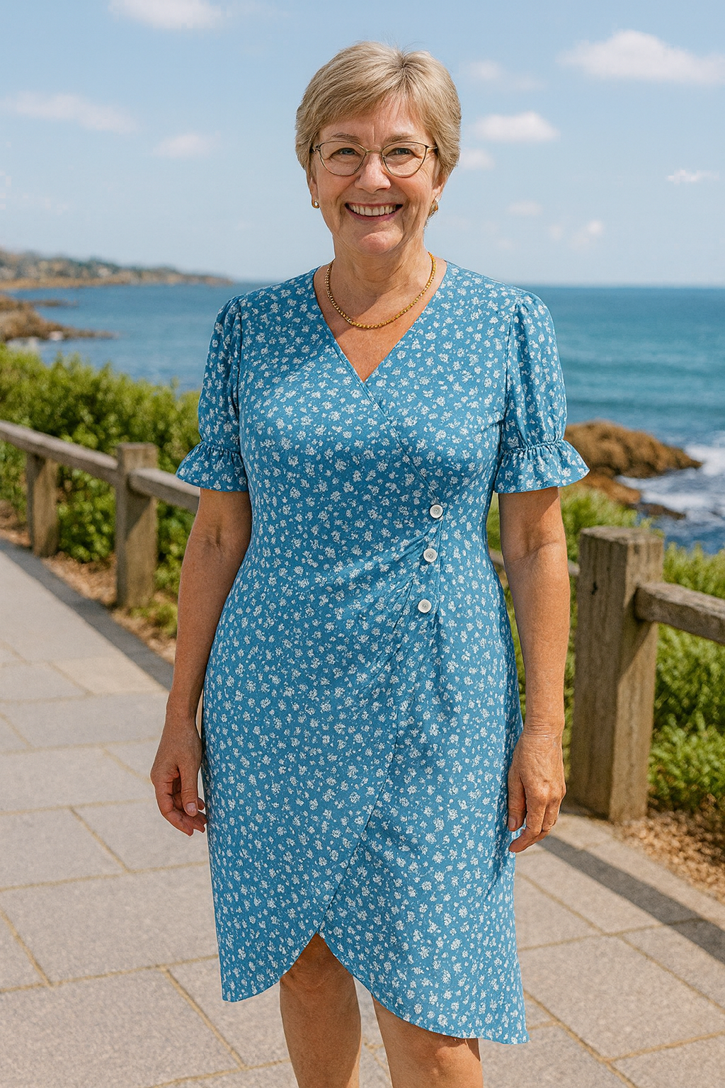 Marinda | Breeze Midi Dress – Flattering Fit, All-Day Comfort