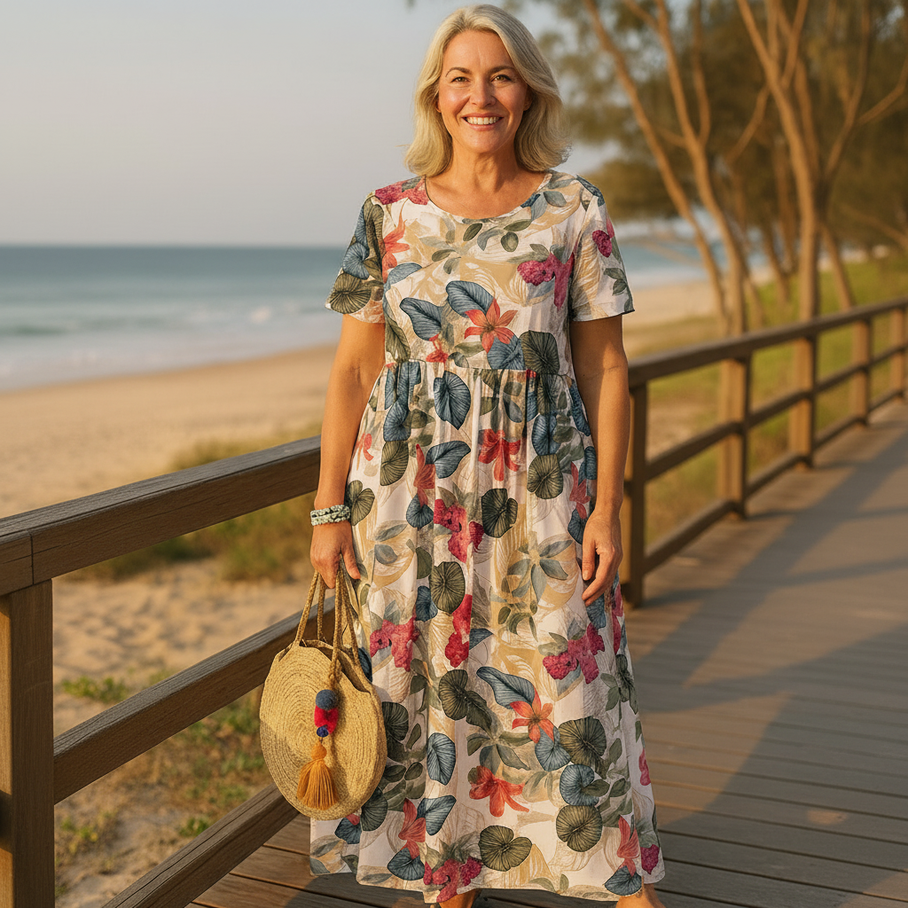 Masie | Breezy Floral Maxi Dress – Where Comfort Meets Confidence